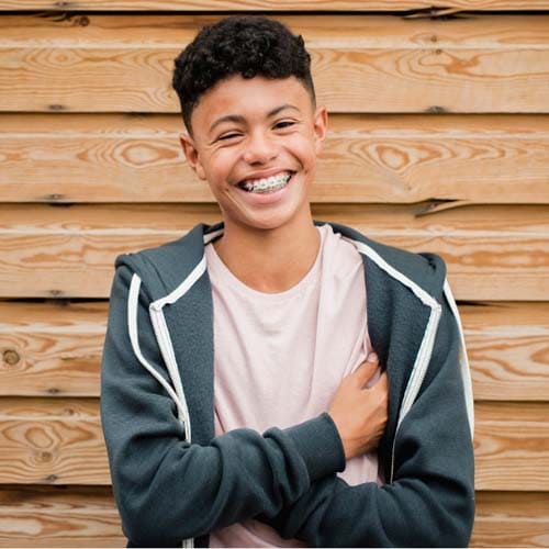 Online school student smiling - Connections Academy